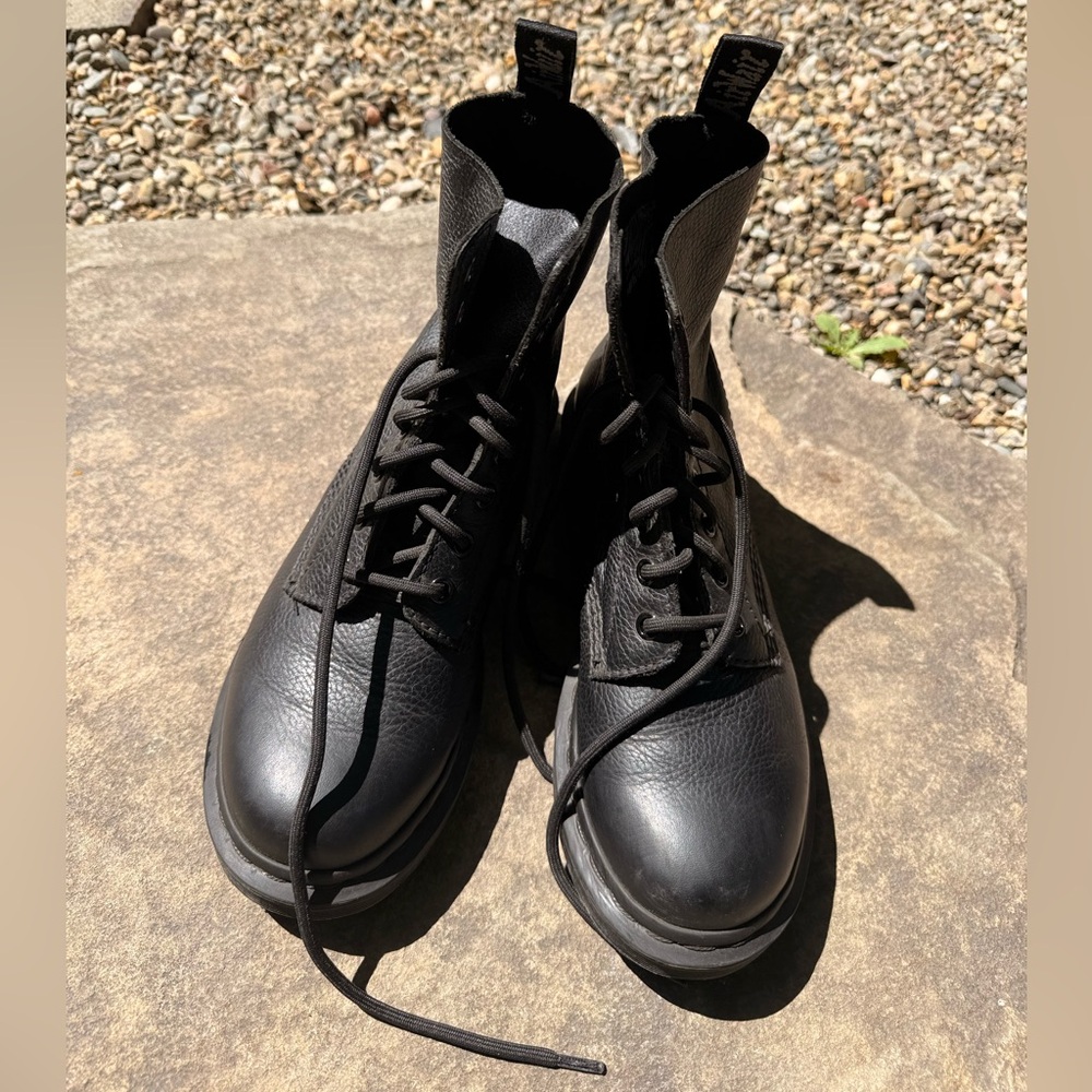 Dr. Martens Leather Lace-Up Women Boots